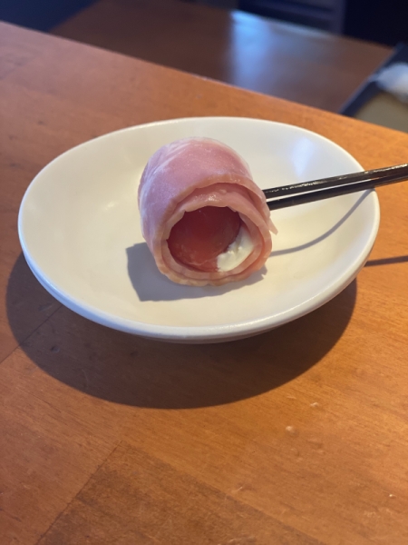 トマトのクリームチーズ詰め