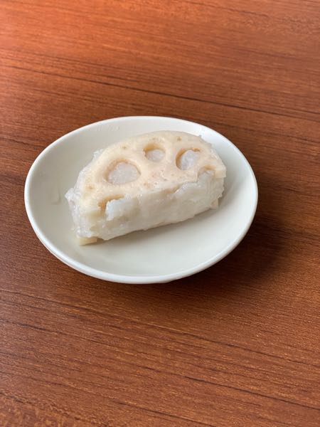 蓮根の海老しんじょう挟み揚げ