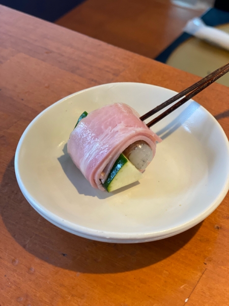 ズッキーニと小海老