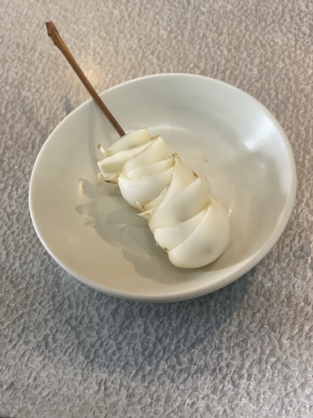 百合根　梅肉添え