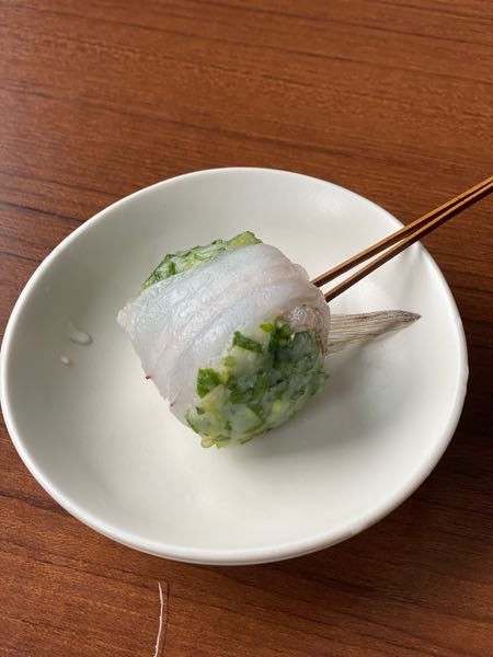 三つ葉の鱚巻き