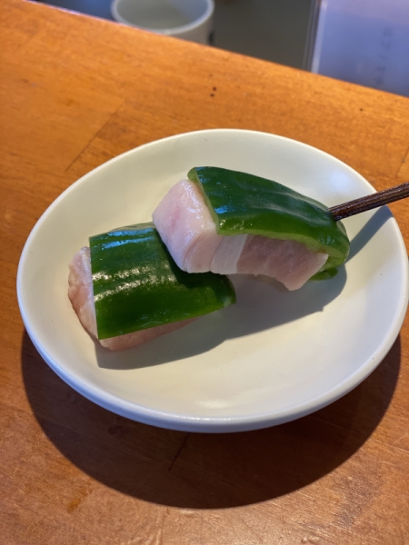 豚ロースとピーマン