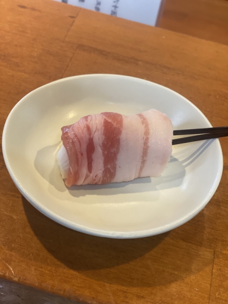 新玉ねぎの豚バラ巻き