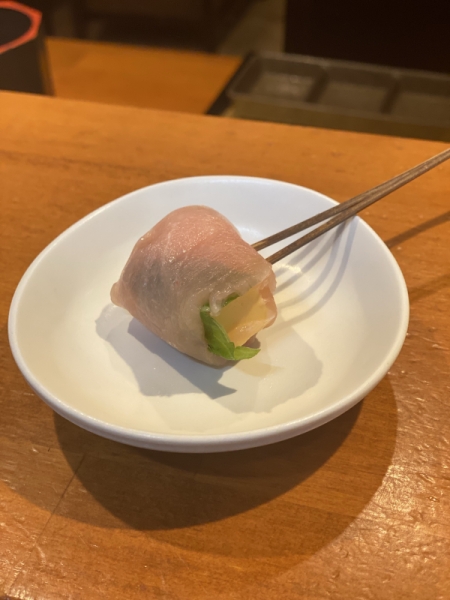 チェダーチーズの鶏むね巻き