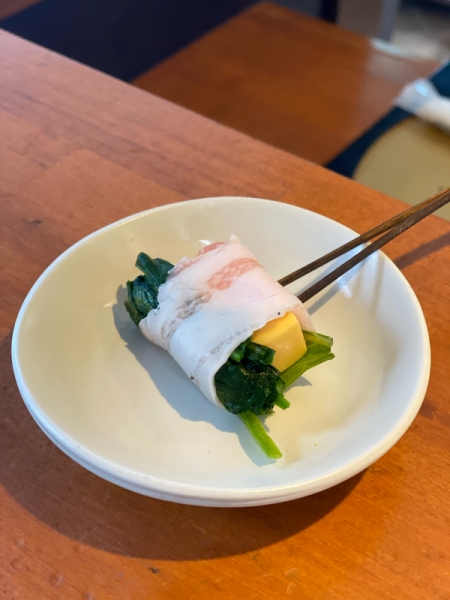 ほうれん草とチェダーチーズの肉巻き