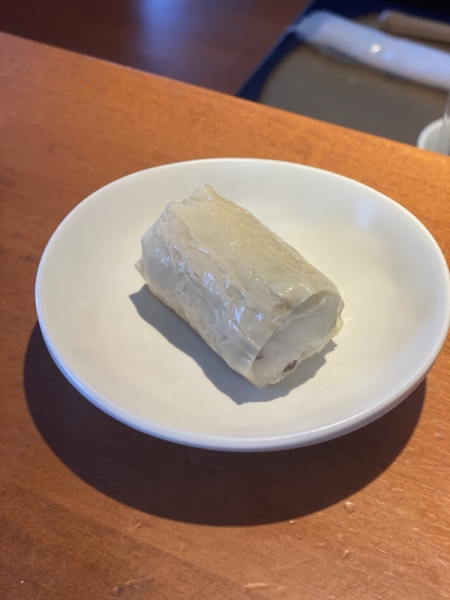 枝豆と烏賊の湯葉巻き