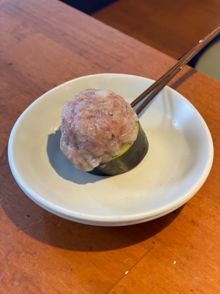 茄子の肉詰め