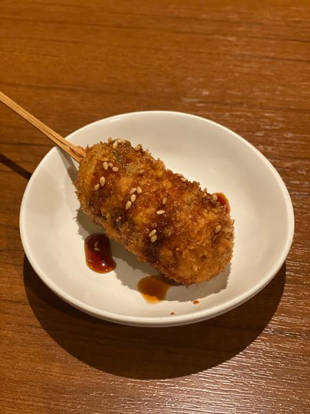 鶏つくねの大葉巻き　照り焼きソース添え