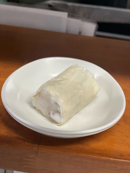 筍と烏賊の湯葉巻き